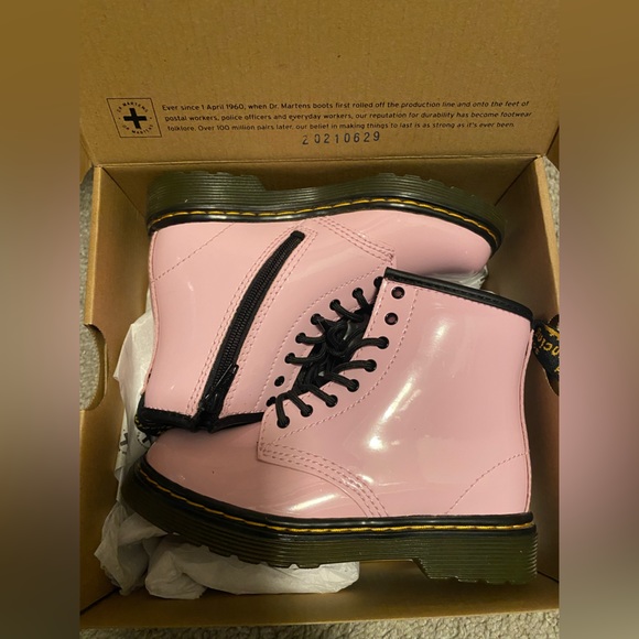 Pink/black kids Boots - Picture 2 of 4
